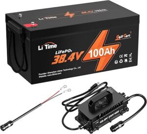 7. LiTime 36V Lithium Golf Cart Battery