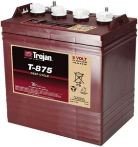Trojan T875 8 Volt Golf Cart Battery